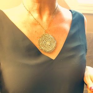 Unique silver plated necklace